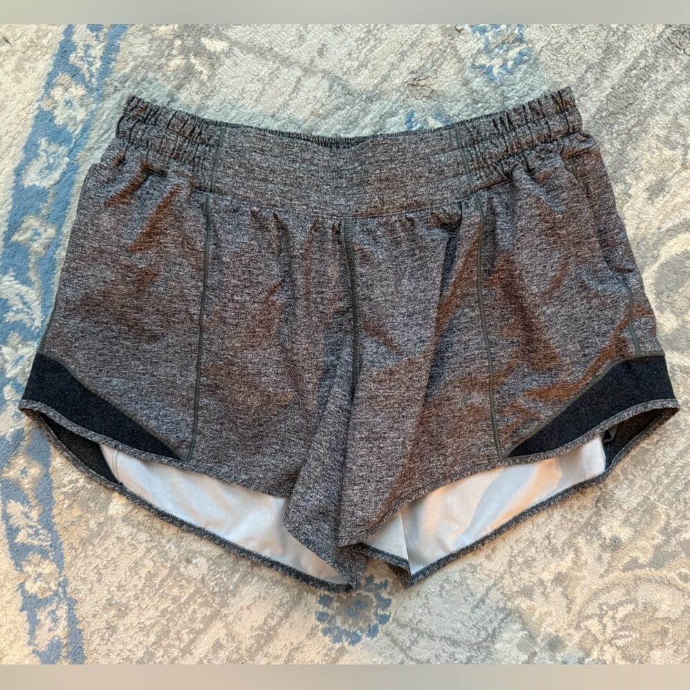 Lululemon Hotty Hot Short II *Long 4" Heather Lux Multi Black - Picture 6 of 10